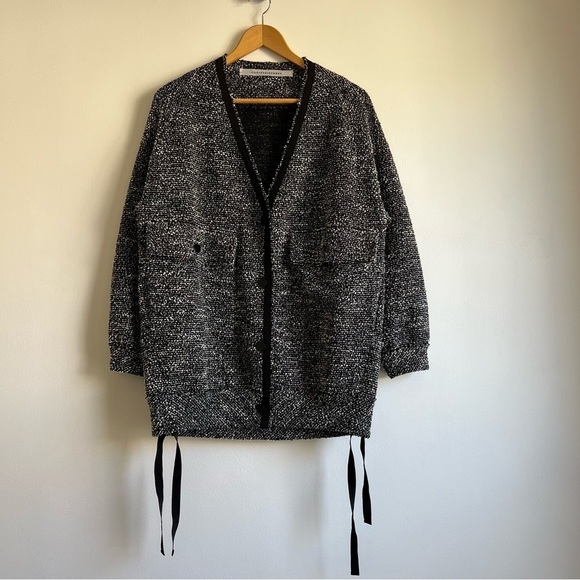 Cog The Big Smoke Hayden Cardigan in Black Pepper - Picture 5 of 16